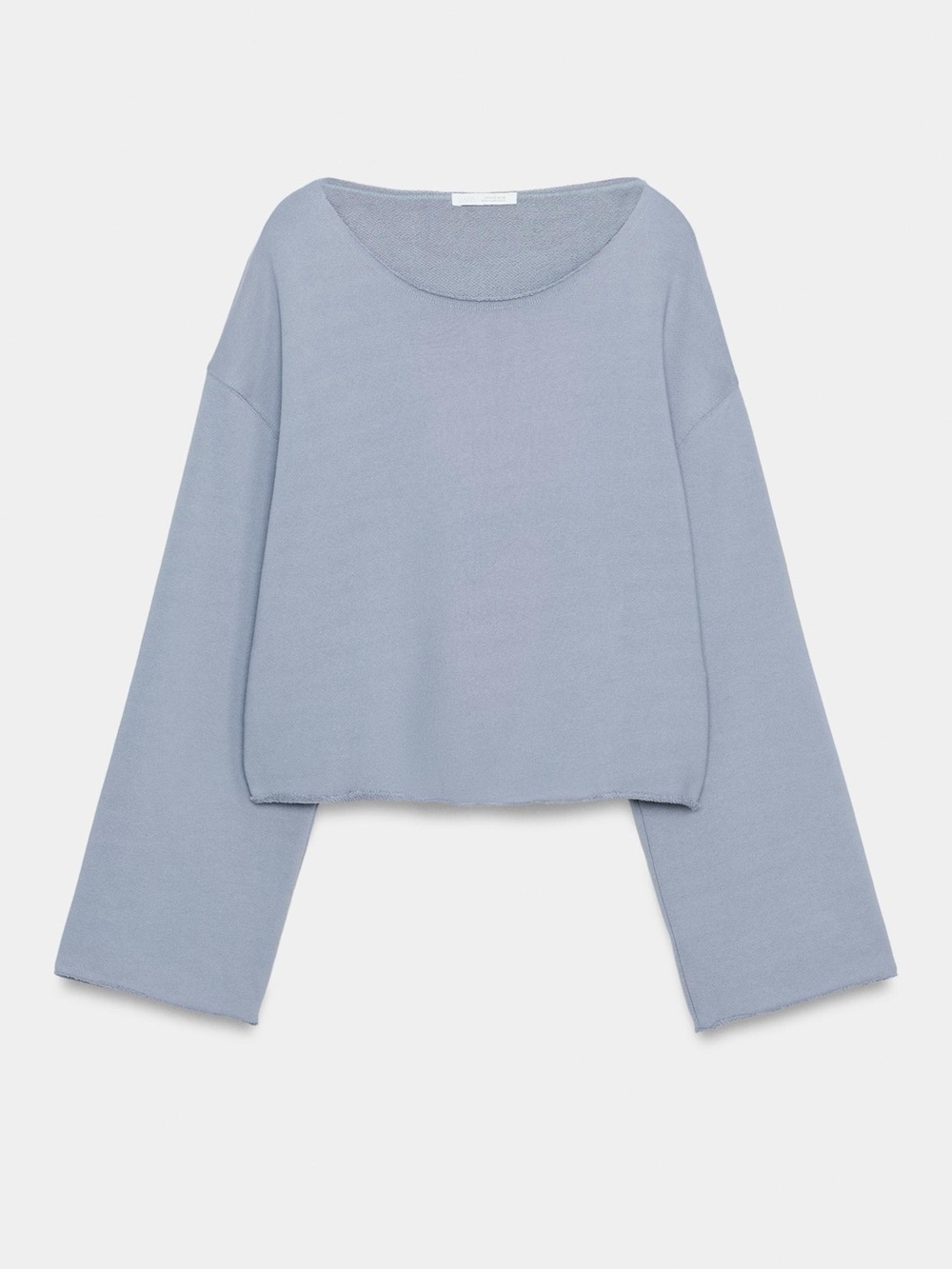 NWOT Zara Boat Neck Sweatshirt in Blue / Gray